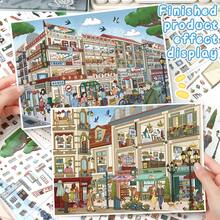 DIY Fun Scene Stickers, Size 28*21cm, 3D Landscape Stickers, 2 Styles Available, Suitable For Gifts, Office, Home, Classroom, Stress Relief Healing Entertainment Toys, Student Planner Creative Stickers, Decorative Stickers - A - View 8