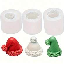 3pcs Christmas Hat Silicone Molds For DIY Candle And Soap Making - Non-Christmas Molds With Christmas Hat Shape, Easy Release, Durable And Asymmetrical, For Holiday Decoration, Soap And Candle Accessories - Christmas Hat Mold - View 8