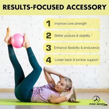 Ball Small - 9 Inch Small Exercise Ball | Anti-Burst PVC, Latex-Free, Clinic Grade, Between-Knees Stabilizer, Postpartum & Rehab, Straw Inflator, Yoga Ball Small - Blue - View 9