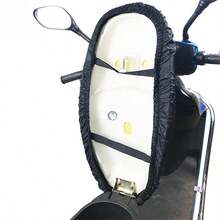 Sarung Jok Motor Anti Hujan, Ukuran Universal, Tahan Air & Debu, Hitam, Perlindungan UV, Perlindungan Matahari, Cocok Untuk Skuter Dan Sepeda Motor, Desain Tahan Lama & Bernapas, Perlindungan Nyaman - Hitam - View 5