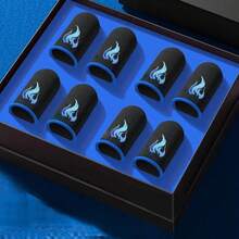 [2 Boxes Included]Super Exquisite Pattern Gaming Finger Sleeves, Ultra-Thin & Breathable, Anti-Slip & Sweat-Proof, The Best Choice For Gamers - Blue - View 2