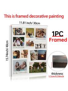 1pc Custom Best Friend Photo Collage Template Customized Wall Art, Style Custom Poster,12‑Photo Layout Pictures Custom Photo, Best Friend Birthday Gift, Customizable Things, Room Decor, Optional Frame. - Multicolor - View 18