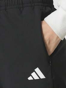 Adidas New Women's Trefoil Woven Fleece-Lined Warm Joggers - Black - View 6
