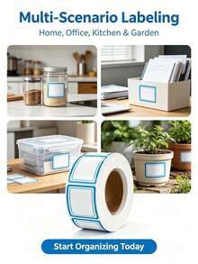 500pcs Removable Refrigerator Labels - No Residue, Reusable And Waterproof | Suitable For Food Storage Containers, Glass Jars, Freezer Bags And Refrigerated Storage - Self-adhesive - View 4