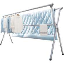 2026-NEW:Tendederos de Ropa, Tendederos Retractiles Exterior de Acero Inoxidable, Tendedero Plegable para Ropa, Tubería Reforzada, Aireador de Ropa con 20 Gancho - 1 - Ver 1