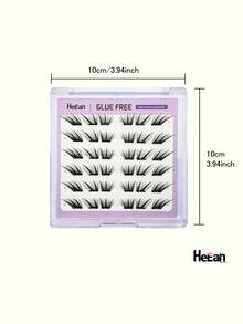 36 Clusters Self-Adhesive Eyelashes No Glue Needed, Extended Outer Corner Arc Lashes, Natural Daily False Eyelashes - View 5