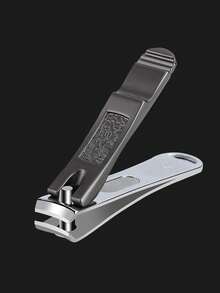 Small Nail Clipper, Stainless Steel Fingernail Clipper & Toenail Clippers, Black Nail Cutter, For Thick Fine Nails, Manicure Tool For Nail Care - Black - View 2