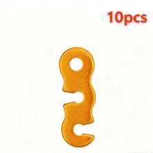 10pcs Adjustable Camping Tent Rope Buckles, S-Shaped Tensioners Fasteners, Outdoor Camping Tent Accessories - Multicolor - View 12
