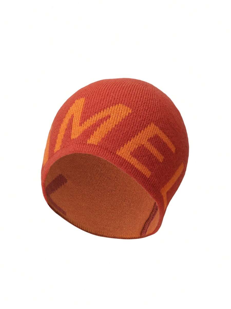 CAMEL CROWN Unisex Outdoor Knitted Beanie, Windproof Warm Wool Hat, Suitable For Winter Hiking And Mountaineering - Vibrant Orange - View 1