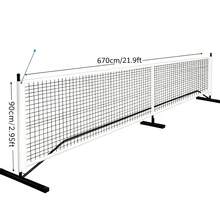 1PC Pickleball Net (Without Stand), Portable Outdoor Lawn Indoor Training Competition Dedicated White Border Black Mesh, Suitable For Badminton, Tennis, Volleyball, No Installation Foldable Ball Net - Multicolor - View 5
