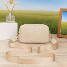 Fashionable Minimalist Girls Comfortable Coin Purse Crossbody Bag With Detachable Shoulder Strap, Niche Versatile - Apricot - View 4