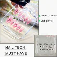 7pcs Transparent Nail Storage Box, Suitable For Fake Nails/Accessories/False Eyelashes/Cosmetics/Office Supplies/DIY Crafts, Small Item Storage Organizer, Cosmetic Storage Box, Vanity, Bathroom Storage, Room Decor, Wedding Decor, Desktop Storage Box, Christmas Home Decor, Back To School Dorm Essentials. - One Size Fits All - View 5
