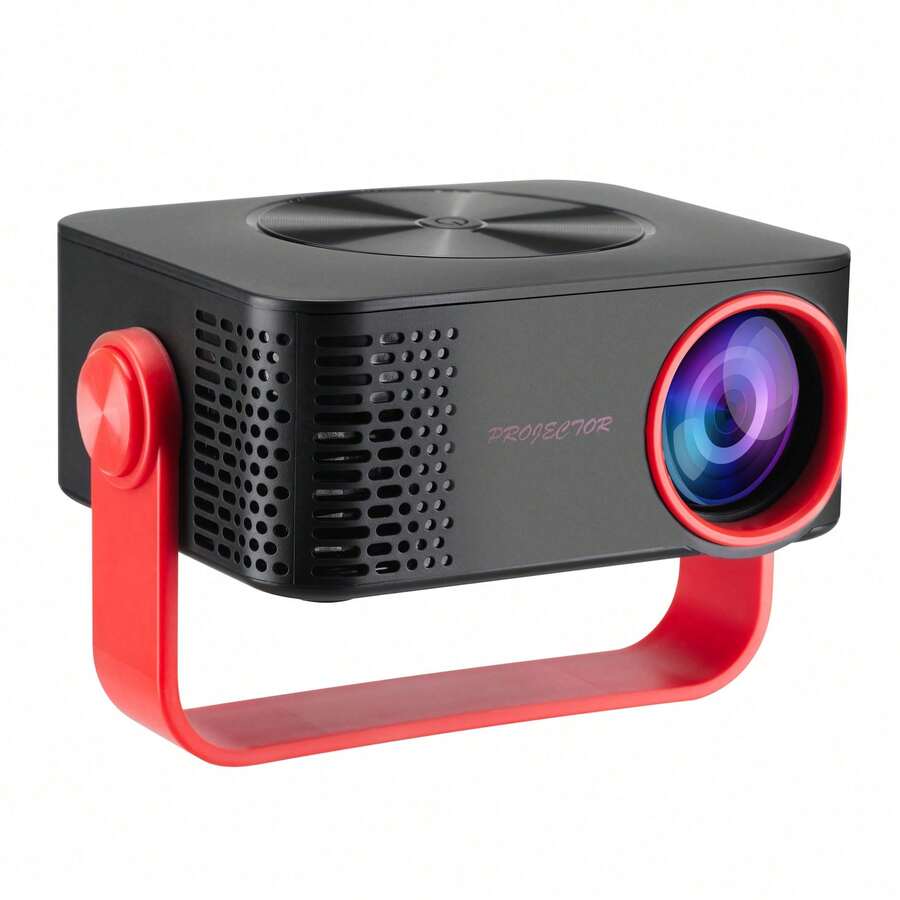 Portable Smart Projector - Native 1080P Full HD, Powered By Android System, Features Auto Focus And Auto Keystone Correction, Supports Wifi Wireless Connection, Suitable For Home Theater Projection, Watching Movies, Gaming And Learning