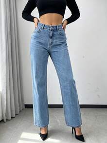 Women Jeans - Light Blue - View 1