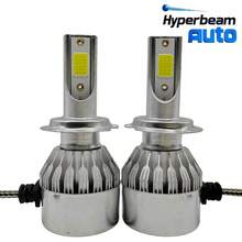 2pcs/Set Lampu Depan LED Mobil Sorot Jauh/Dekat H7 H4 10000LM Bohlam C6 H1 H9 H11 6000K Lampu Depan Mobil - C6 - View 12