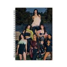 KATSEYE Y2K Girl Group Photo Spiral Notebook, 9 Different Group Cover Spiral Notebooks, International Girl Group Fan Merchandise, KATSEYE Denim / Magazine / Dark Mood Dual Cover Notebook, Six Members Full Group Photo Student Notebook Support Gift, Suitable For Classroom Notes, Fan Journal, Schedule Planning, Sticker Collage Background, Compatible With Offline Concert Support, Fan Circle Exchange, KATSEYE Global Fan Collection And Gift. - Multicolor - View 8