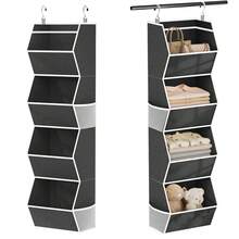 OrdoVault Organizer Penyimpanan Gantung Kapasitas Besar 4 Lapis, Aksesori Lemari, Penyimpanan Terbagi, Aksesori Lemari Berbentuk T, Keranjang Penyimpanan Pakaian, Dapat Dilipat, Multifungsi, Hemat Ruang, Pilihan Ideal Untuk Rumah, Lemari, Penyimpanan dan Pengorganisasian, Dekorasi Kamar Tidur, Kembali ke Sekolah - beraneka warna - View 2