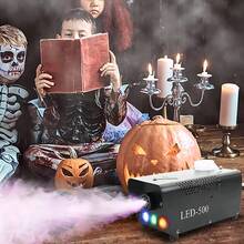 Máquina de niebla Bylifity Máquina de humo Luz LED controlable 500W y 2000CFM Desinfección de niebla con control remoto inalámbrico y con cable para bodas, Halloween, fiestas o desinfección - Tipo de Enchufe A USA (110-127V) - Ver 12