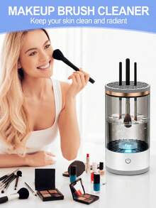 Electric Makeup Brush Cleaner, Automatic Deep Cleaning, USB Powered Makeup Brush Cleaner, Quick Drying And Storage, Suitable For All Makeup Brushes, Keeps Skin Clean And Healthy, A Great Gift - Shape - View 7