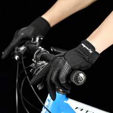 1pc Kyncilor 1 Black SMLXL Non-Slip Long-Fin Shock-Absorbing Gloves, Unisex, Breathable And Sun-Protective, Suitable For Activities Such As Hiking, Camping, Cycling - B - View 8