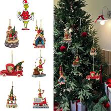 The Grinch 6Pcs Christmas Tree Ornaments: Acrylic Hanging Decorations, Perfect For Home Christmas Party Decorations - Multicolor - View 1