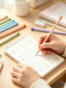 12pcs Macaron Color Wooden Pencil Set, Includes 2B Pencils, Hexagonal Wooden Pencils, Smooth Writing, Suitable For Students, Office Use, Also For Drawing, Sketching, Perfect For New School Semester - Default - View 4