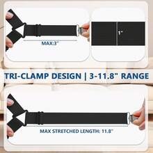 Adjustable Bed Sheet Straps 4 Pack, Sheet And Sofa Cover Fasteners With Clips, Secure Hold For Bedding Curtains Tablecloths - 1 - View 2