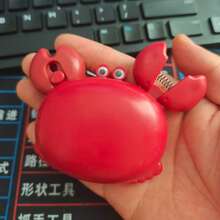 1件裝多功能螃蟹造型3合1開瓶器冰箱磁鐵 啤酒開瓶器 便攜迷你剪刀美工刀 廚房小工具剪刀開瓶器組 - 查看 10