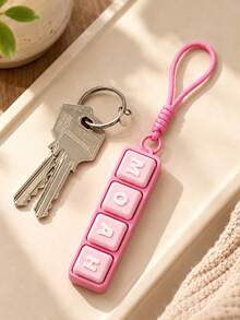 1pc Personalized Customized Name Keychain, Customized Mixed Color Mechanical Keyboard Keychain, Mechanical Keyboard Keycap Stress Relief Toy, 3D Printed Accessory, Personalized Gift, Can Also Be Used As A Pendant. - Multicolor - View 7