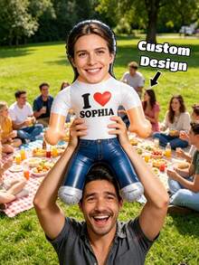 1pc Customized Inflatable Blow Mold, Personalized I Love You Inflatable Blow Mold, Gift For Her/Him, Party Decoration, Wedding - Multicolor - View 2