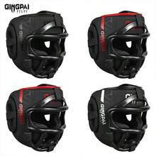 GINGPAI BOXING Youth Boxing Helmet Combat Adult Training Sanda Headgear Protective Face Mask Equipment Muay Thai Fighting Taekwondo - Multicolor - View 6