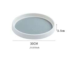Lazy Susan Organizer, Rotating Turntable For Cabinet, Kitchen Cabinet Storage Holder, Household Cabinet Organization Accessories -White/Gray - Multicolor - View 12