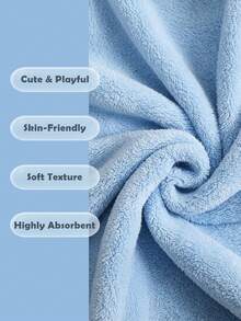 Pet Hooded Bath Towel, Thick Absorbent Pet Bathrobe, All-Season Pet Bathrobe Towel, Suitable For Teddy, Bichon, Schnauzer, French Bulldog, Cat, Pet Bathing Special - Multicolor - View 5