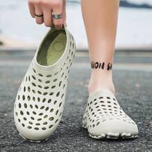 Summer New Men's Fashion Couple Comfortable Lightweight Personalized Sandals Wear-Resistant - Beige - View 3