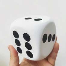 1pc Large Soft Dice, Multi-Color Throwable, Multi-Functional Tabletop Game Accessory, Suitable For Adult Party Games Decoration, Valentine's Day, Wedding, Birthday Party Decoration, Ideal Gift Choice. EVA Rounded Corner Dice Six-Sided Fun Foam EVA Cube Dice. 3.8/6/8cm Size. Party Games And Event Supplies, Holiday And Party Supplies. - Multicolor - View 7