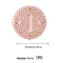 1-2pcs Round 15/21 Inch Acupressure Foot Massage Mat, Soft Silicone Foot Plate For Stimulation & Sensory Training, Unisex, Suitable For Home, Gym, Dorm - A - View 12