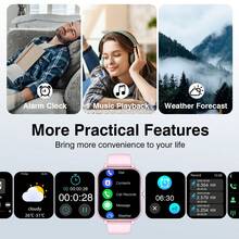 New Full Touch High-Definition Fashion Smart Watch, Supports Wireless Calling (Dialing, Answering), Sports Monitoring, Message Notification, Multi-App Reminder, Compatible With Android And IOS Phones, Perfect Gift For Women - Multicolor - View 5