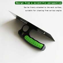 1pc Metal Blue Plastering Trowel - Putty Spreader - Wall Scraping Putty Knife - Floor Leveling Push Tool - Masonry Tool - 1 Blue Spatula - View 3