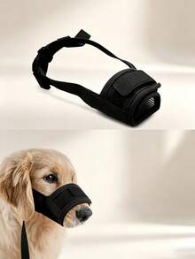 2/1pc Dog Muzzle, Soft Mesh Material, Suitable For Small, Medium And Large Dogs Such As Chihuahua, Poodle, Husky, Labrador, Etc., Breathable, Prevents Biting, Chewing And Grooming, Does Not Affect Panting And Drinking - Pink - View 7