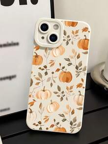 1 buah Casing Ponsel Anti Jatuh Motif & Rumput Musim Gugur Warna Putih Krem, Perlindungan Penuh, Kompatibel dengan iPhone 16 Pro Max/16/16 Pro/16 Plus/11/15/15 Pro/15 Pro Max/12/13/14 Pro Max/XS/XR/11 Pro/11 Pro Max/12 Pro/12 Pro Max/13 Pro/13 Pro Max/7 Plus/14 Pro/14 Pro Max/14 Plus/7 Plus/8 Plus/8/SE2/12 Mini/13 Mini, Bahan Lembut, Anti Menguning - MultiWarna - View 4