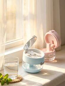 1/3pcs Full Function Dental Storage Box With Mirror And Drain Basket, Portable Cleaning Box, Denture Soaking Container, Travel Mouthguard Soaking Box, Portable Design, Suitable For Travel - Multi-color - View 5