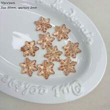 Ice Transparent Colored Straight Hole Snowflakes DIY Handmade Winter Christmas Decorations DIY Hanging Accessories Materials - Multicolor - View 17