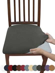 1PC High Elasticity Milk Silk Stool Cover, Simple Solid Color Anti-Dirt Washable Protective Cover, Suitable For Restaurant, Hotel, Home Dust-Proof Stool Cover, Back To School, School Supplies, Dorm Decor, College Decor, - Milk Silk Stool Cover - View 21