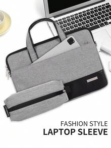 canvas artisan Fashion Polyester Laptop Sleeve With Handle Shockproof Laptop Bag Compatible With MacBook HP Matebook - View 8