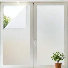 Frosted Glass Film, Privacy Sun Protection UV Protection, Non-Adhesive Static Cling Glass Film Suitable For Home Office, Removable, White Frosted Suitable For Privacy Scenes, Such As Home Bathroom Office Door, 24-Hour Dual-Way Privacy Protection - 1PC - View 13