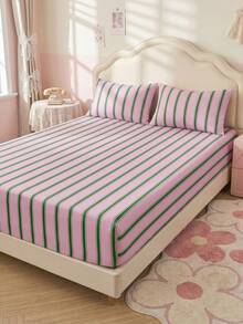 2/3pcs Printed Bedding Set, Bedding, Mattress Protector Set, Comfortable Home Textiles, Breathable Anti-Pilling Mattress Cover, Home Decor, Suitable For All Seasons, Machine Washable, Back To School - Multicolor - View 11