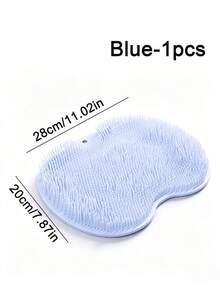 1pc Multifunctional Silicone Shower Massage Mat With Non-Slip Suction Cups, Wall-Mounted Foot Exfoliating Brush And Back Scrubber, Full Body And Foot Cleaning Bathroom Shower Accessory, Suitable For Bathroom Shower Foot Massage Daily Use - Multicolor - View 16