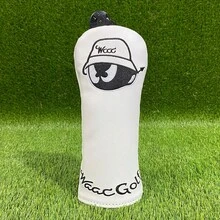 1pc Playful White Peter Pan Design Golf Putter Headcover - Fashionable Protective Accessory For Young Golf Enthusiasts & Best Gift Choice - White - View 8