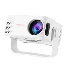 便攜式智慧投影機 - 原生 1080P 全高清、Android 系統、自動對焦與自動梯形校正、WiFi 無線連接,適合家庭劇院電影觀賞、遊戲與學習 - 純白色 - 查看 10