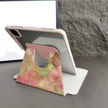 1pc Vintage Floral Pattern Protective Case - Art-Themed Tablet Accessory Designed For Elegant Style Enthusiasts And Art Lovers, Flip Cover With Pen Slot, Compatible With IPad And Tablets - Multicolor - View 9
